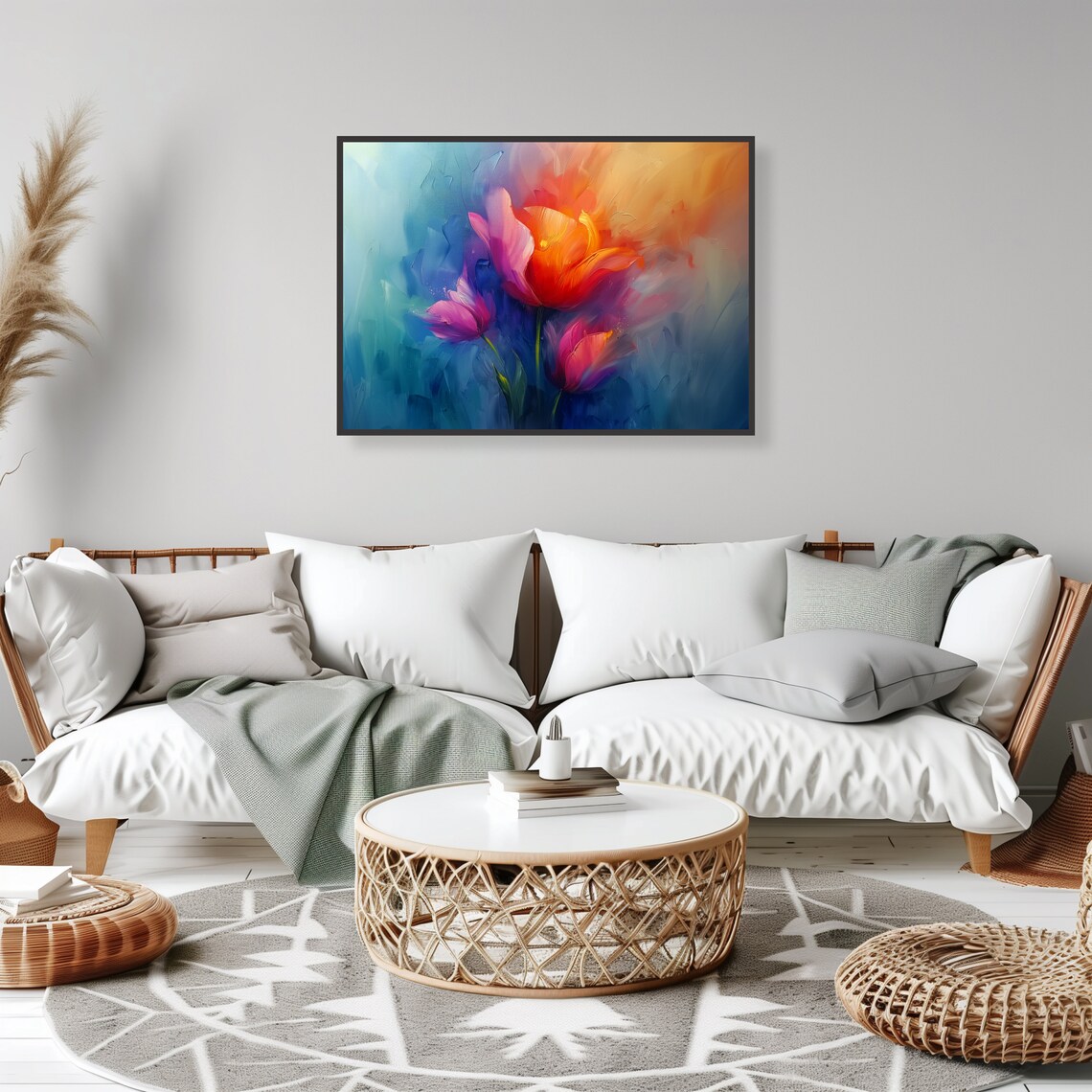Abstract Floral Art Print, Botanical Decor - Image 2