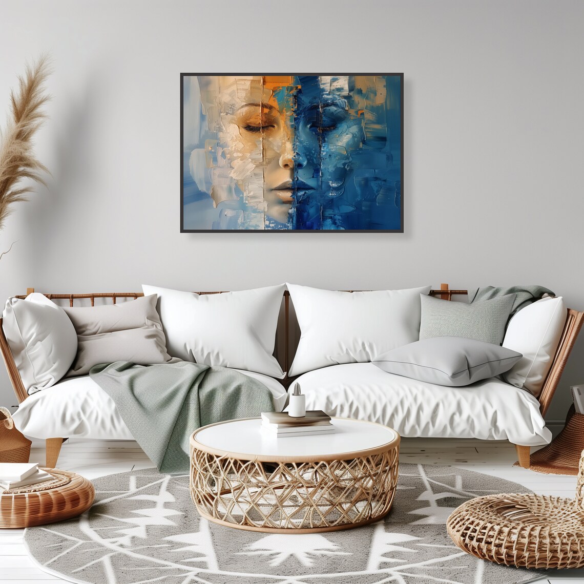 Gemini Zodiac Abstract Art Print, Astrology Decor - Image 2