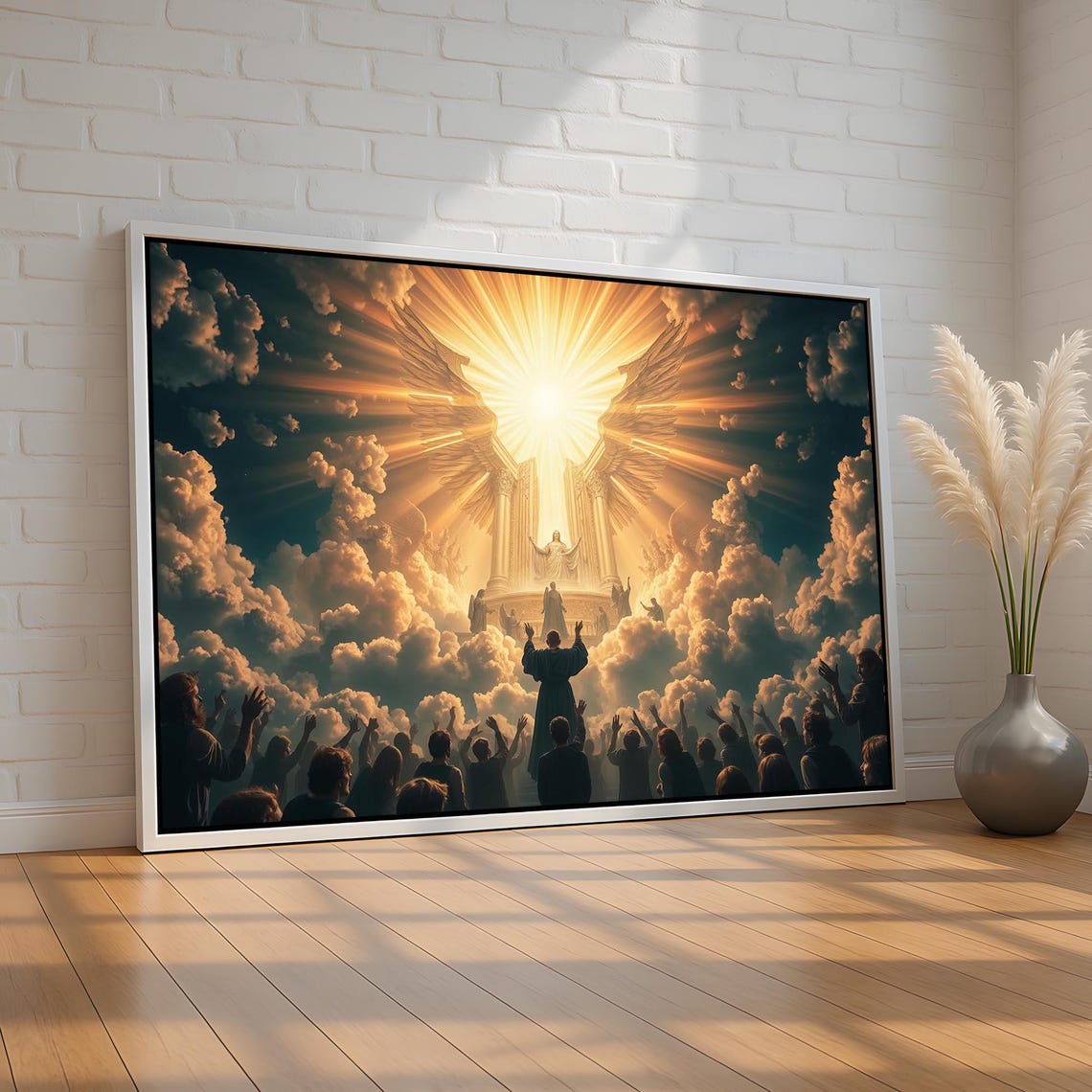 Heavenly Throne Room Glory of God Christian Worship Art Poster