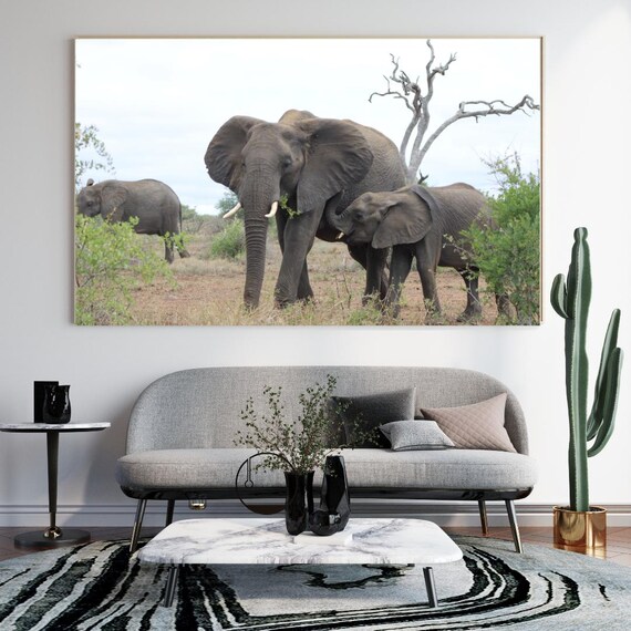 Elephants Art, Africa Game Reserves