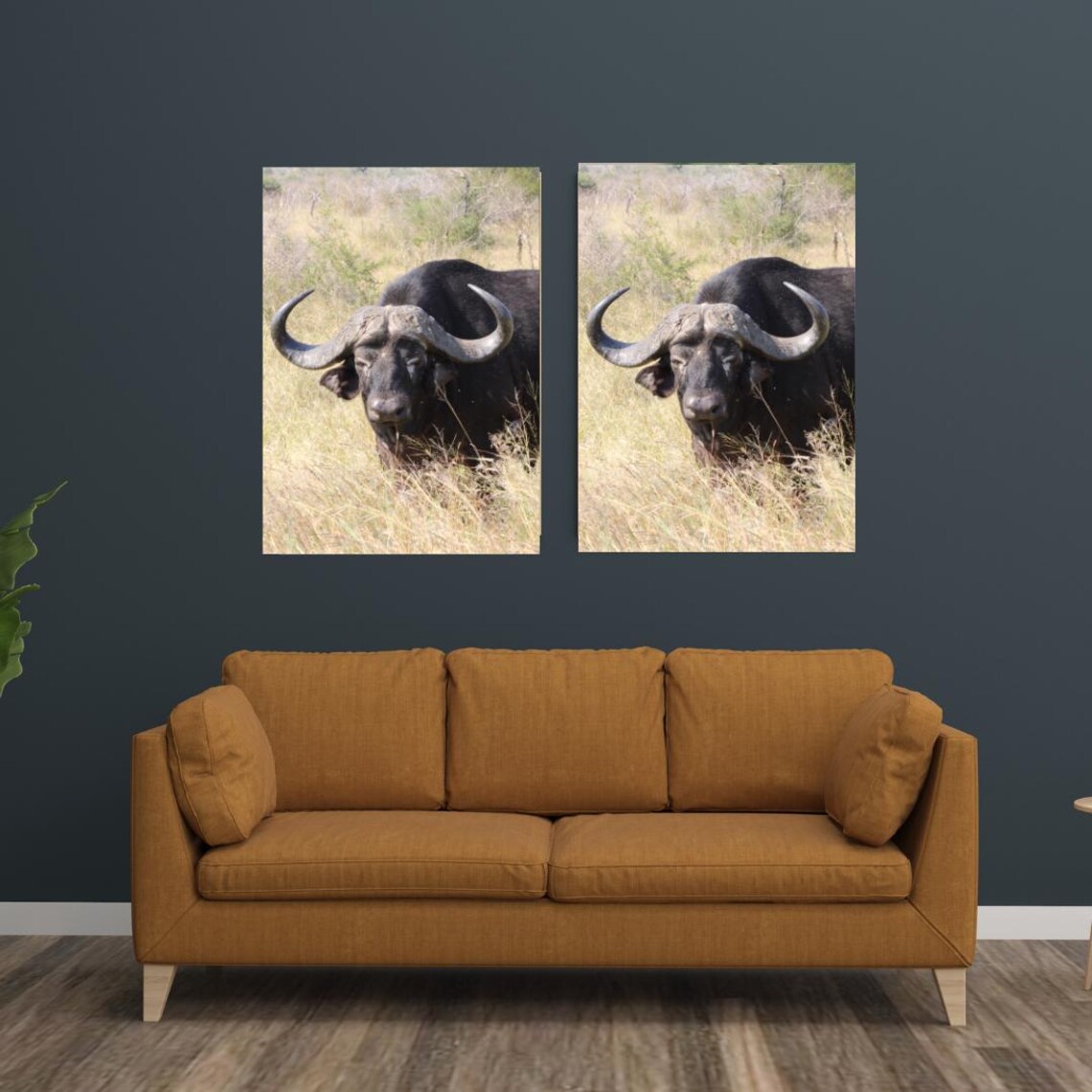 Rustic Buffalo Art, Africa's Game Reserves - Image 3