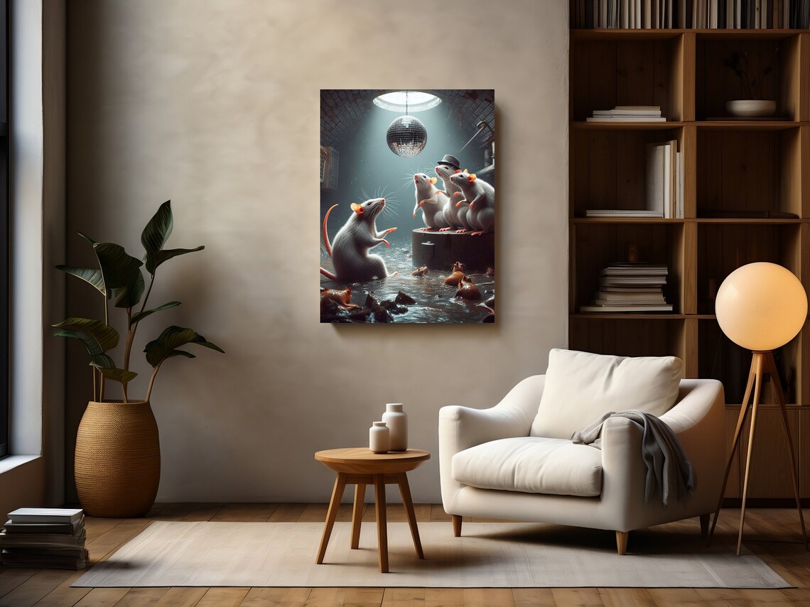 Whimsical Rats Disco Animal Art For Every Space - Image 2