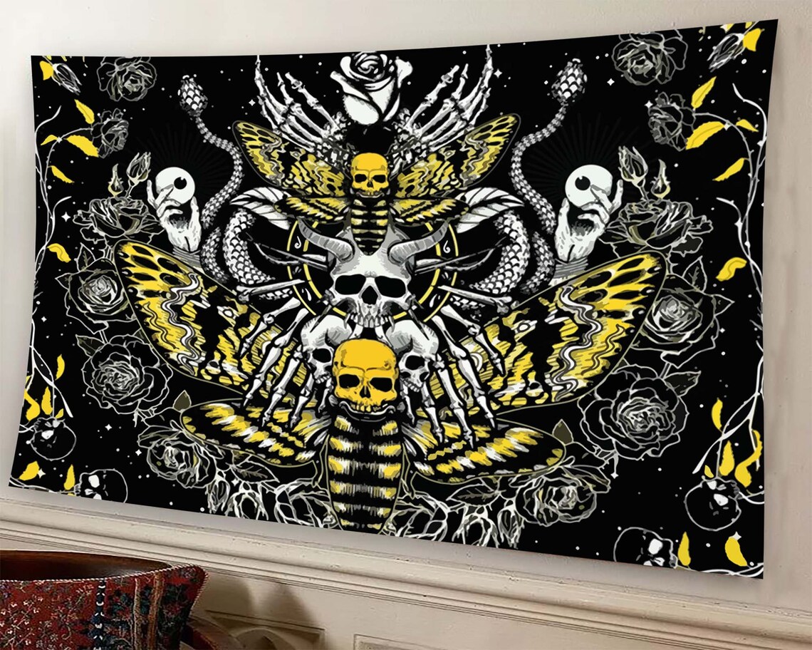 Bee Gothic Wall Art Print, Abstract Aesthetic