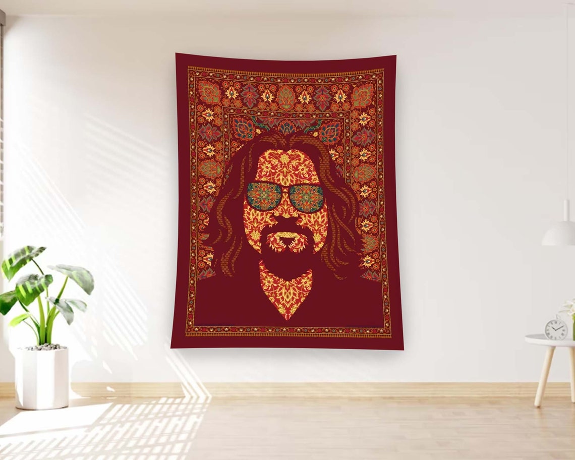 The Dude Big Lebowski Psychedelic Rug Pattern Cult Movie Poster - Image 2