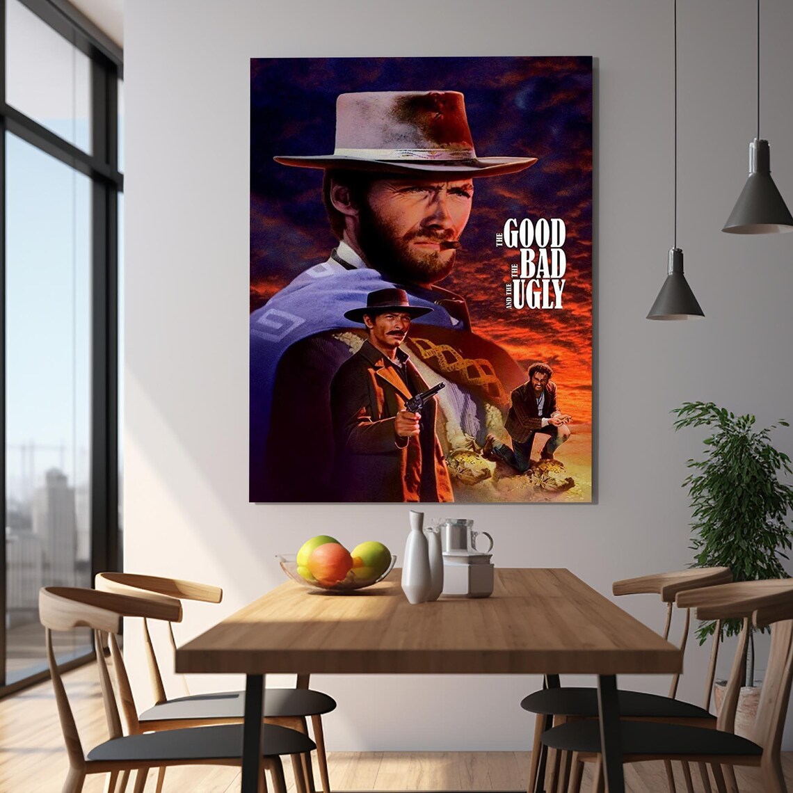 The Good The Bad And The Ugly Clint Eastwood Western Movie Poster - Image 2