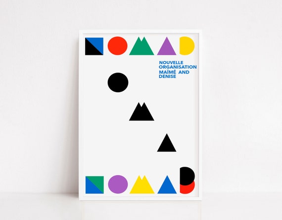 Nomad By Ikko Tanaka Vintage Poster Exhibition Poster Japanese Art