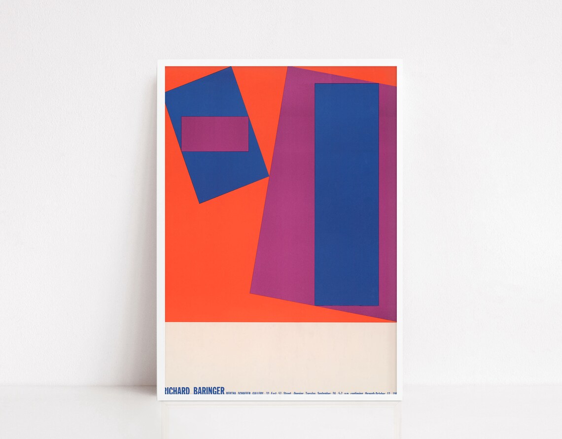 Baringer Vintage Exhibition Poster Art Print