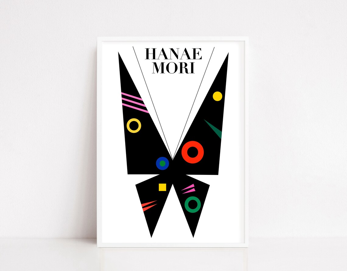 Ikko Tanaka Art Poster, Abstract Modern Poster