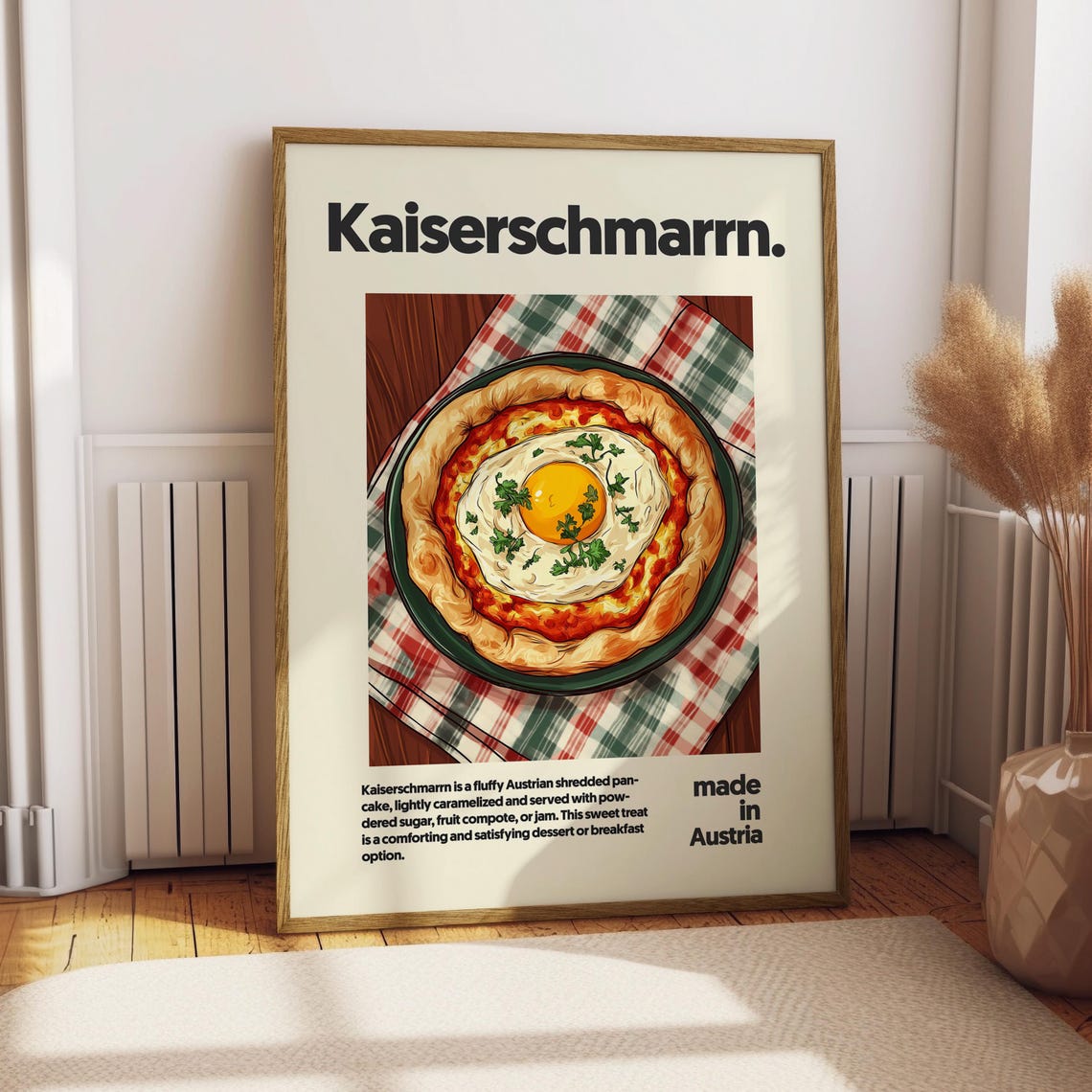 Kaiserschmarrn Austrian Shredded Pancake Dessert Food Poster