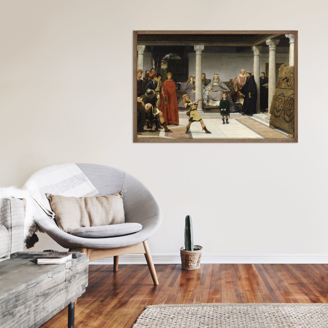 Lawrence Alma Tadema Education Of The Children Of Clovis School Of Vengeance 1861 Classic Painting Photo Poster Print Art Gift - Image 2