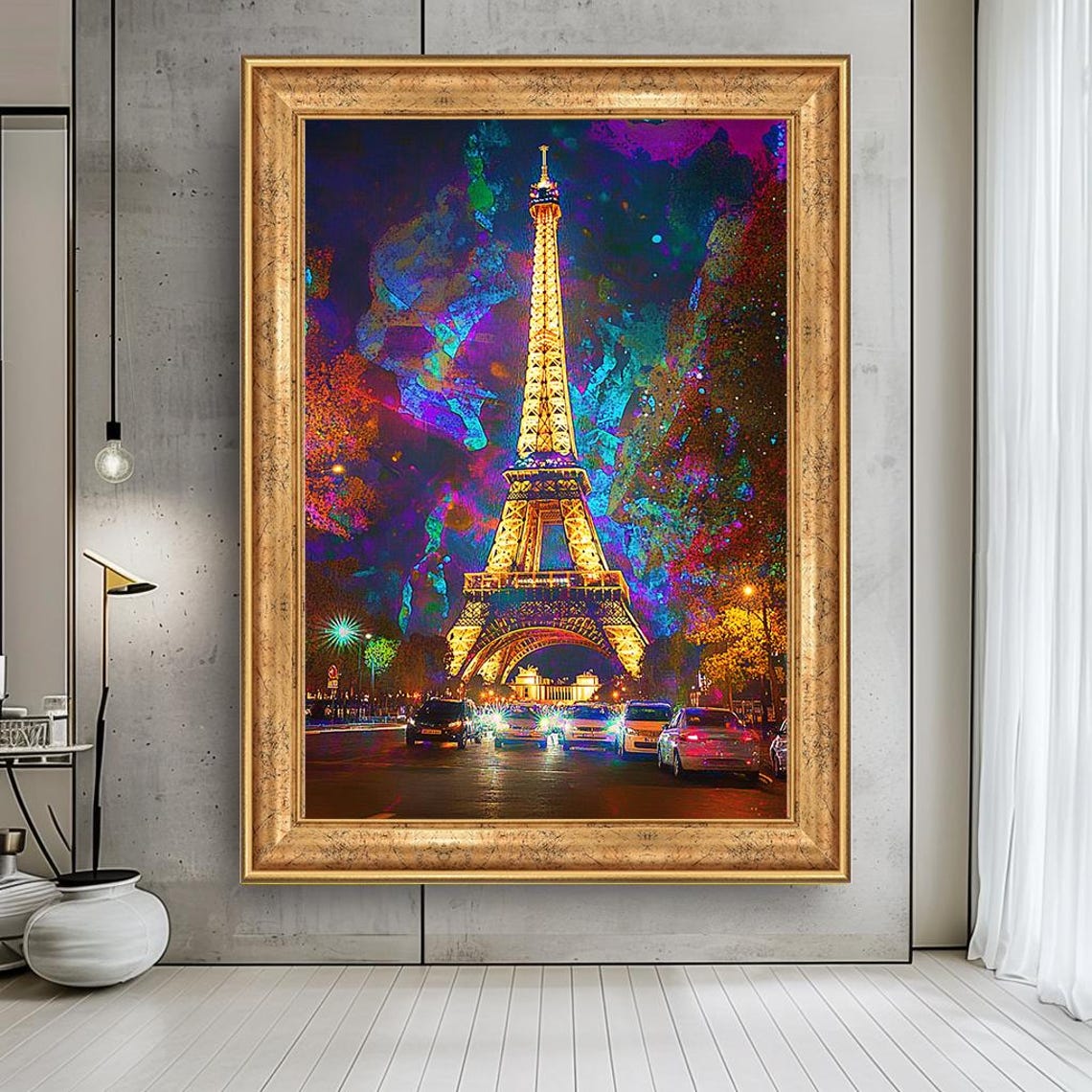 Eiffel Tower Paris Cityscape Art Print