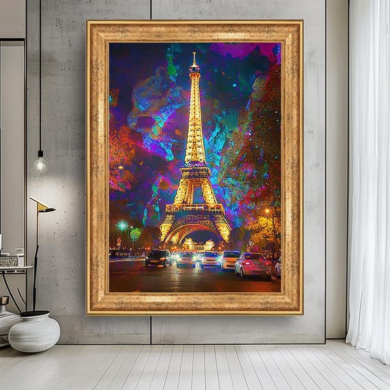Eiffel Tower Paris Cityscape Art Print