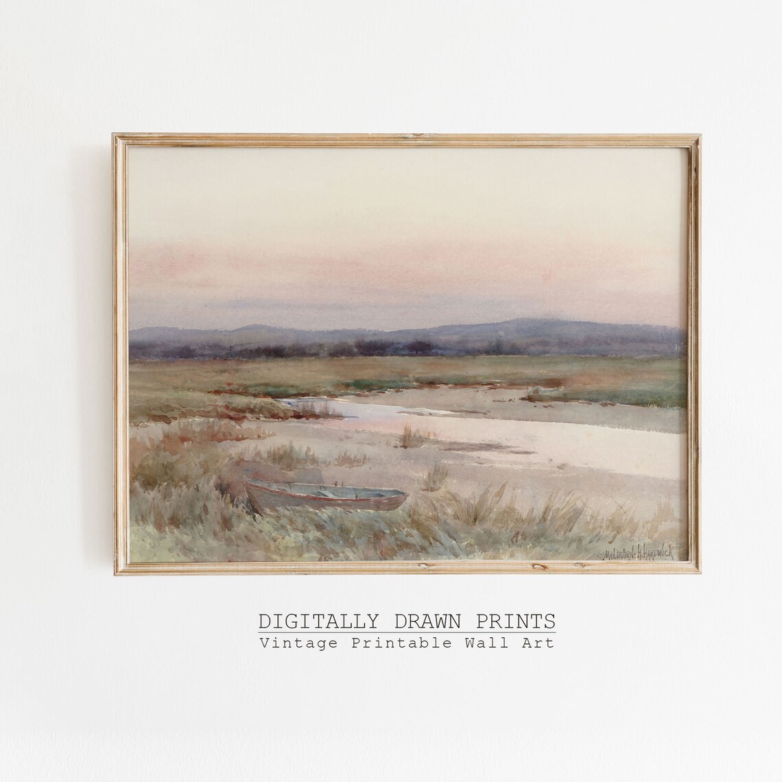 Muted Coastal Wall Print, Beach House Decor