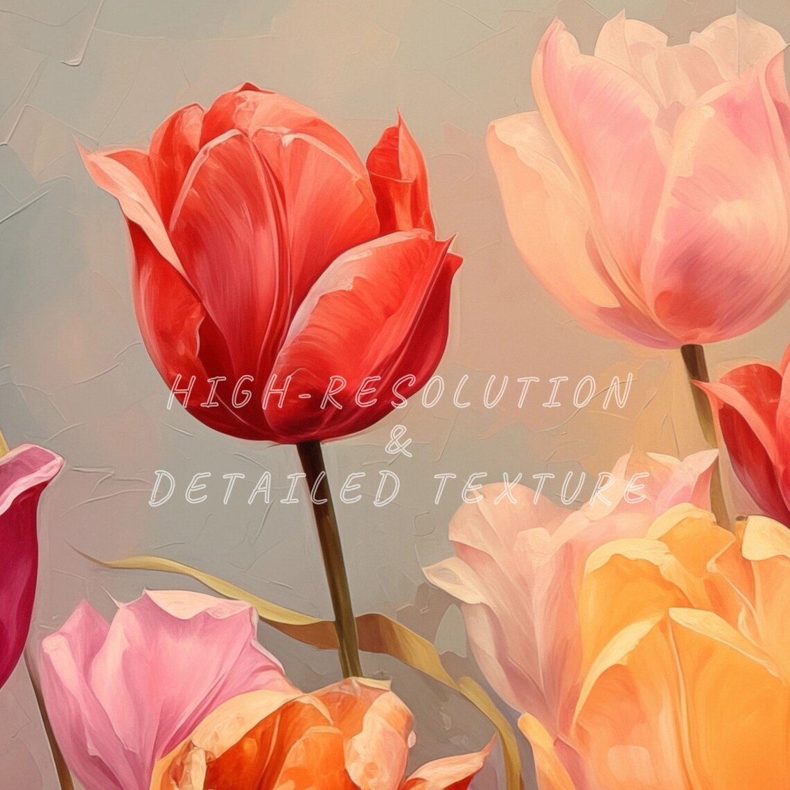 Moody Spring Wildflowers Field, Dark Academia Art Print - Image 2