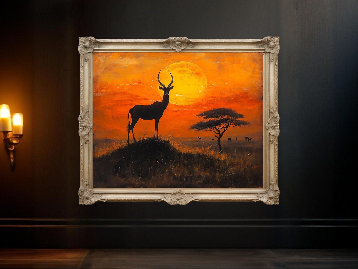 African Wildlife - Contemporary Travel Poster