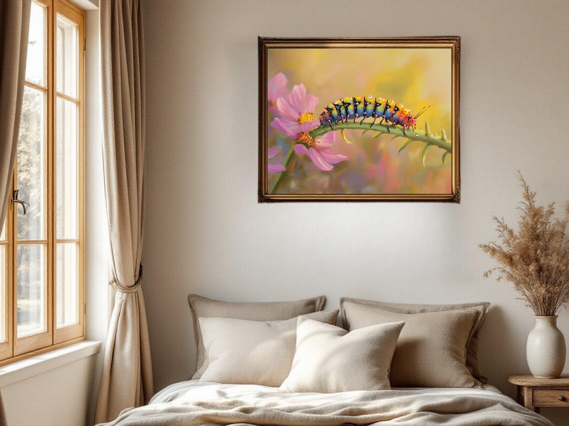Colorful Caterpillar - Traditional Travel Poster - Image 2