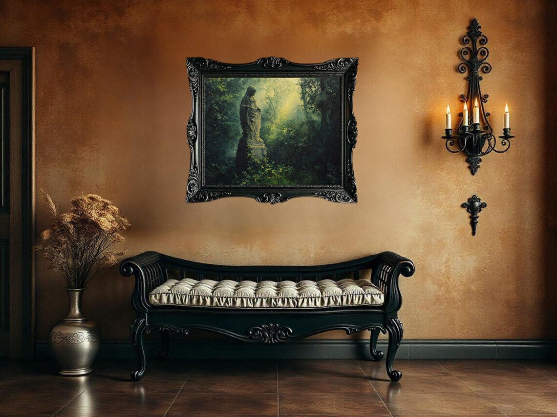 Enchanted Forest Statue, Mysterious Garden Sculpture - Image 2