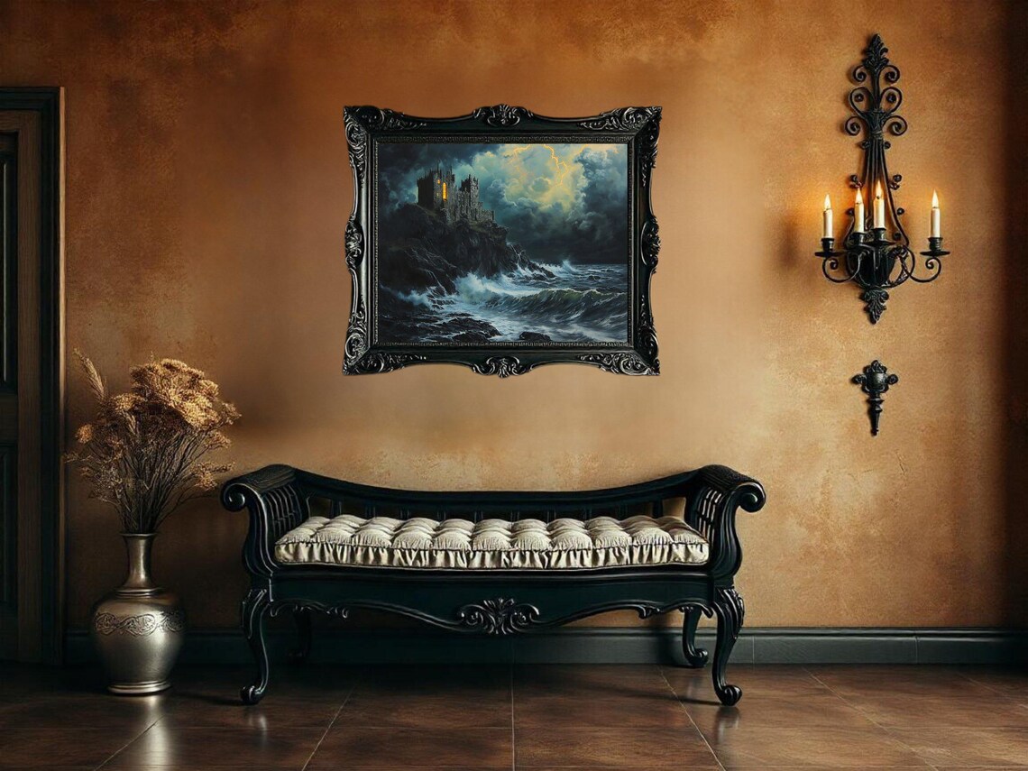 Spooky Castle, Gothic Mansion By The Sea - Image 3