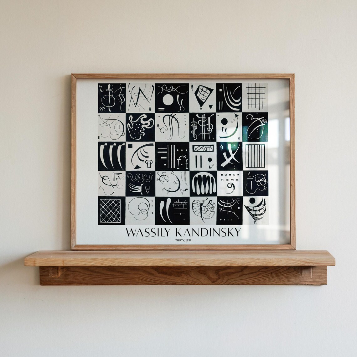 Wassily Kandinsky Thirty 1937 Abstract Grid Gallery Art Poster