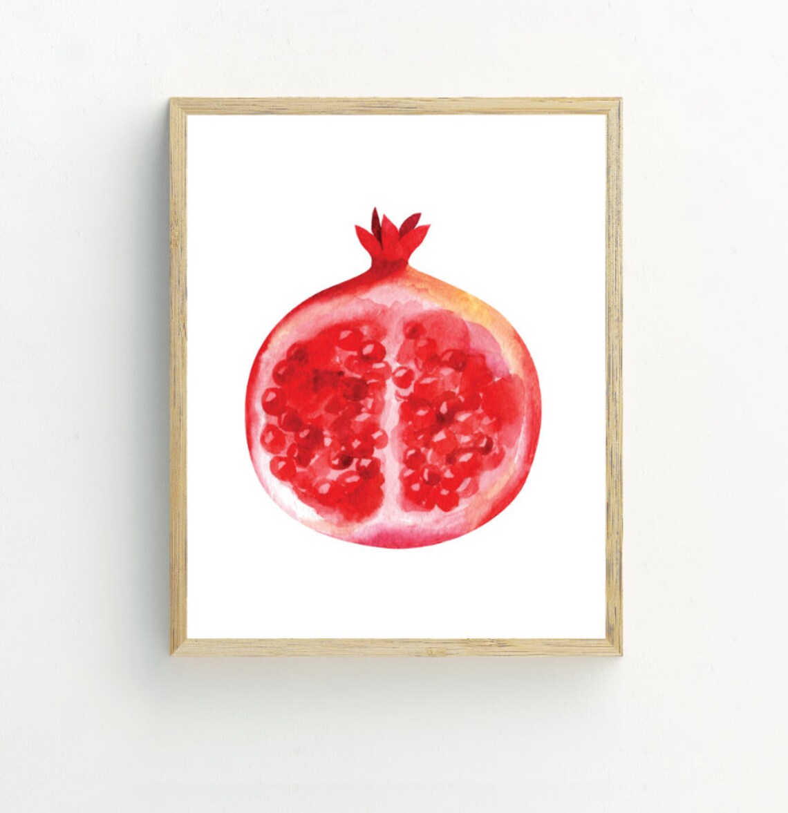 Pomegranate Minimalist Kitchen Art Print - Image 2