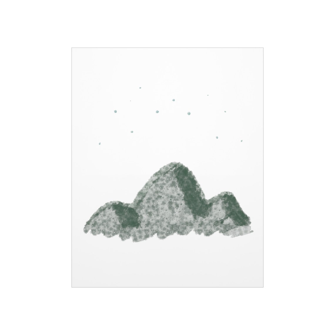 Mountain Baby Room Print Theme Nursery Decor Boy Art Work House Wall - Image 2