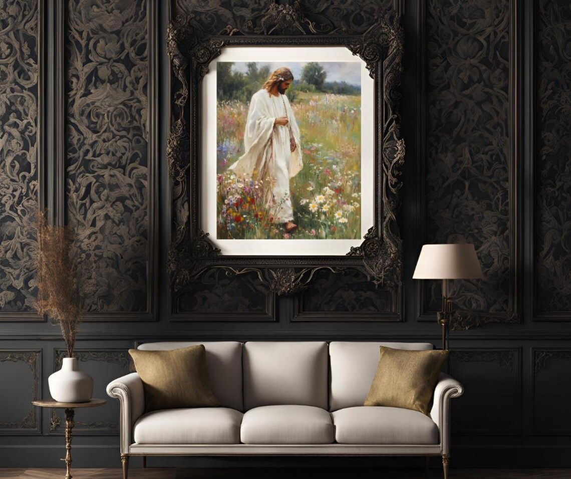 Jesus Leaves The 99 Christian Religious Art Print - Image 3
