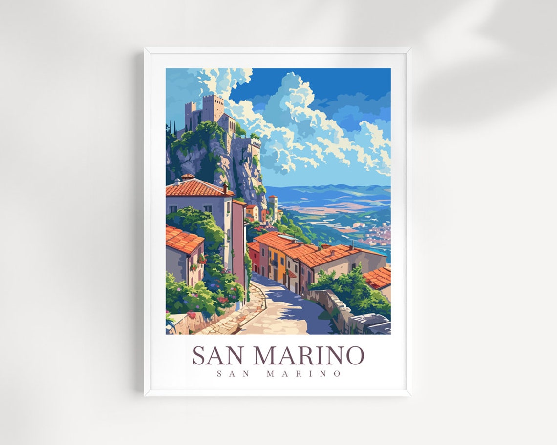 San Marino Travel Print Art San Marino Poster San Marino Wall Art Decor San Marino Gift San Marino Artwork San Marino Art San Marino Decor