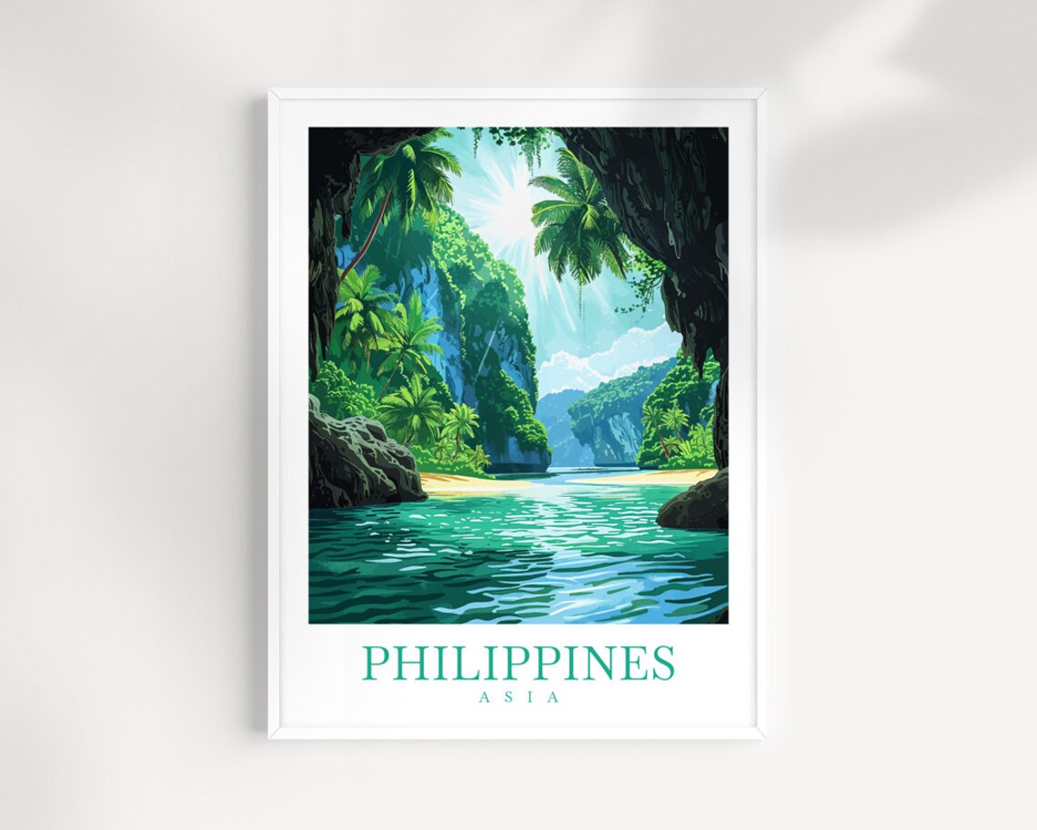 Philippines Asia Travel Poster, Home Decoration