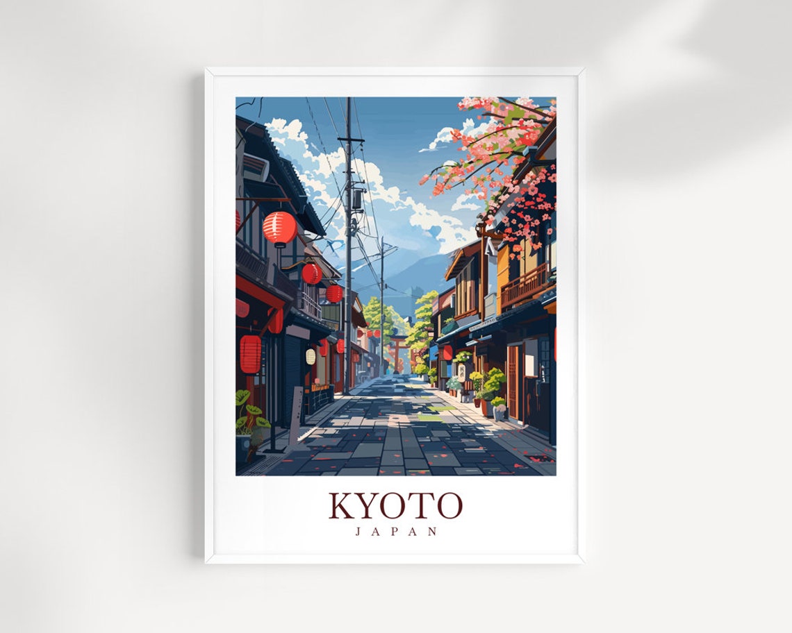 Kyoto Travel Print Wall Art Japan Wall Hanging Home Dcor Kyoto Gift Art Lovers Kyoto Art Lover Gift Japan Travel Gift