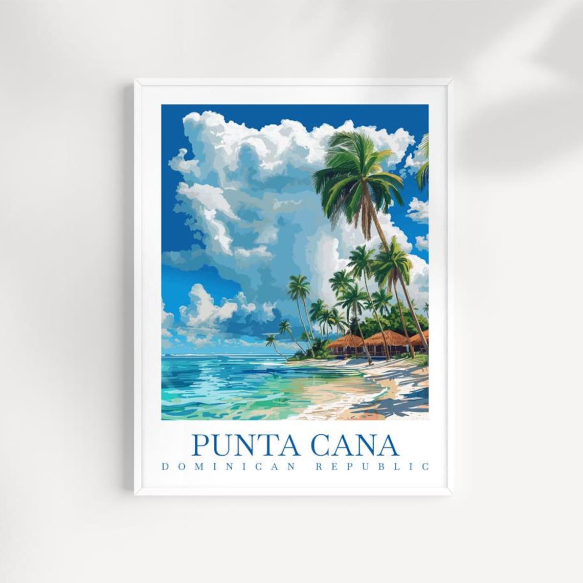Punta Cana Travel Poster, Dominican Republic Art