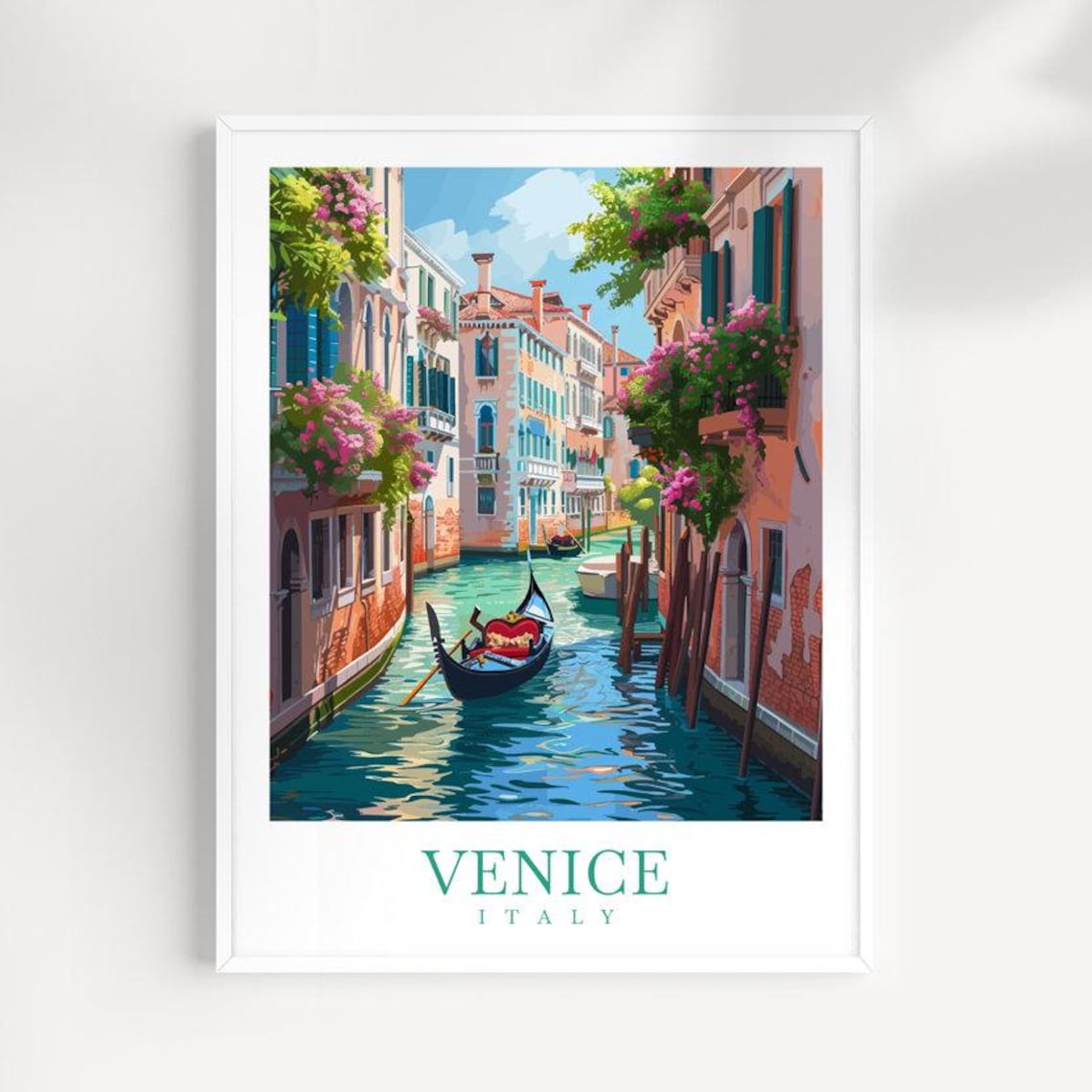 Venice Italy Travel Poster, Italy Wall Decor