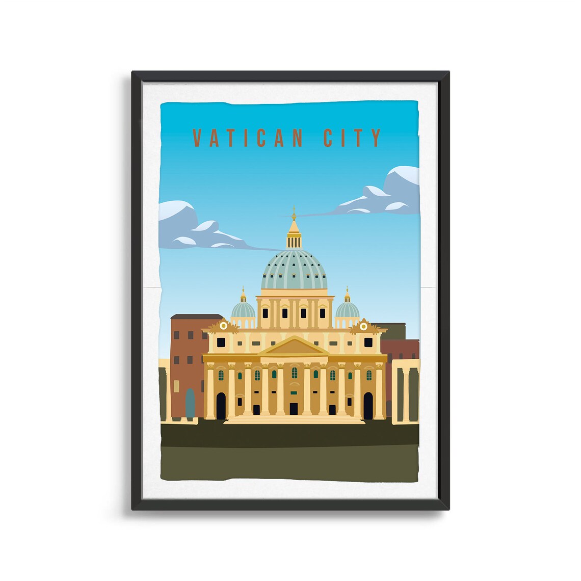 Vatican City Travel Poster, Country Wall Art - Image 2