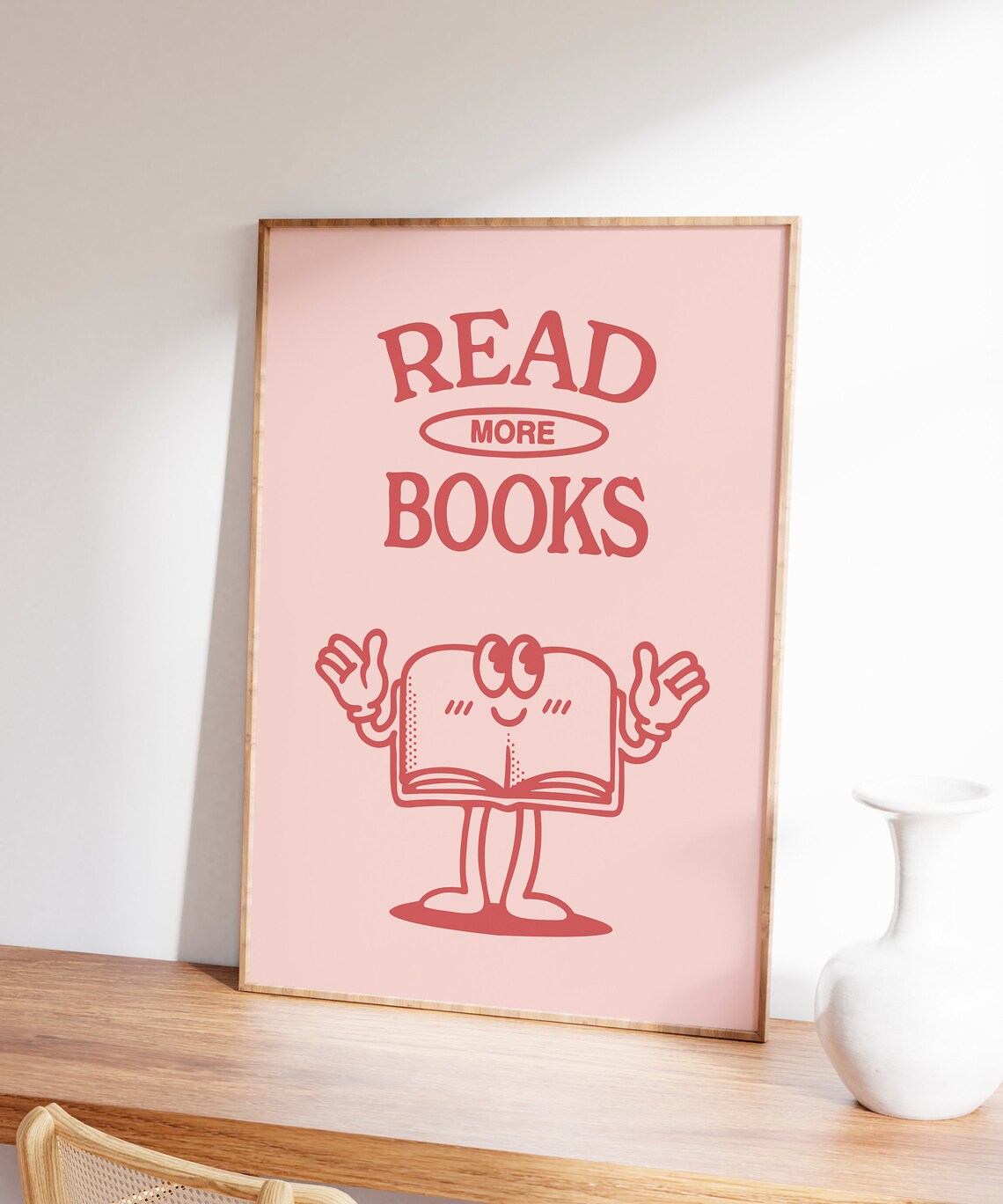 Reading Poster, Retro Book Lover Classroom Print - Image 6