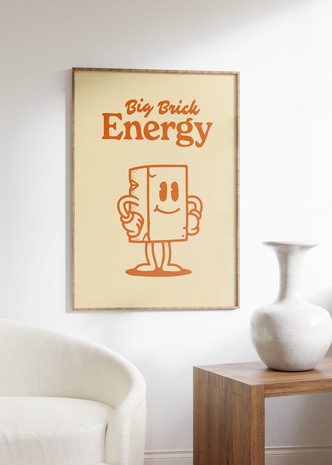 Big Brick Energy Vintage Motivational Quote Print - Image 4