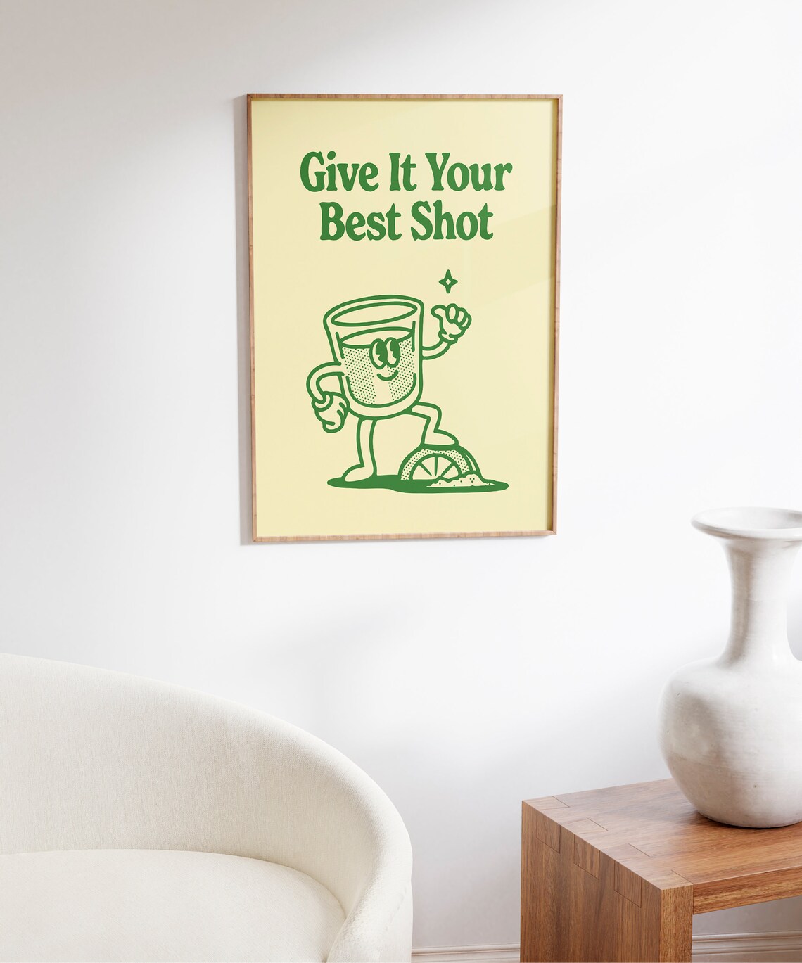 Give It Your Best Shot Retro Tequila Shot Poster - Image 5