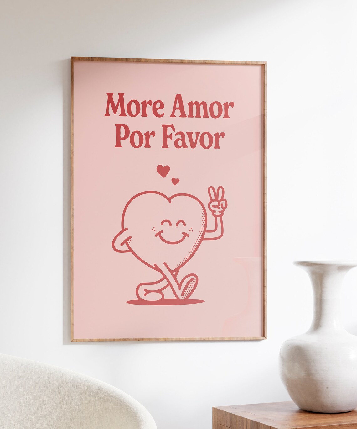 Love 70s Retro Art Print, Groovy Valentine Decor - Image 7