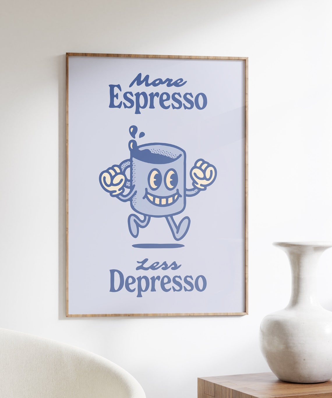 Retro Espresso Coffee Art Quirky Printable Coffee Wall Decor Vintage Caffeine Lover Poster Funny Coffee Quote Retro Kitchen Wall Print - Image 6