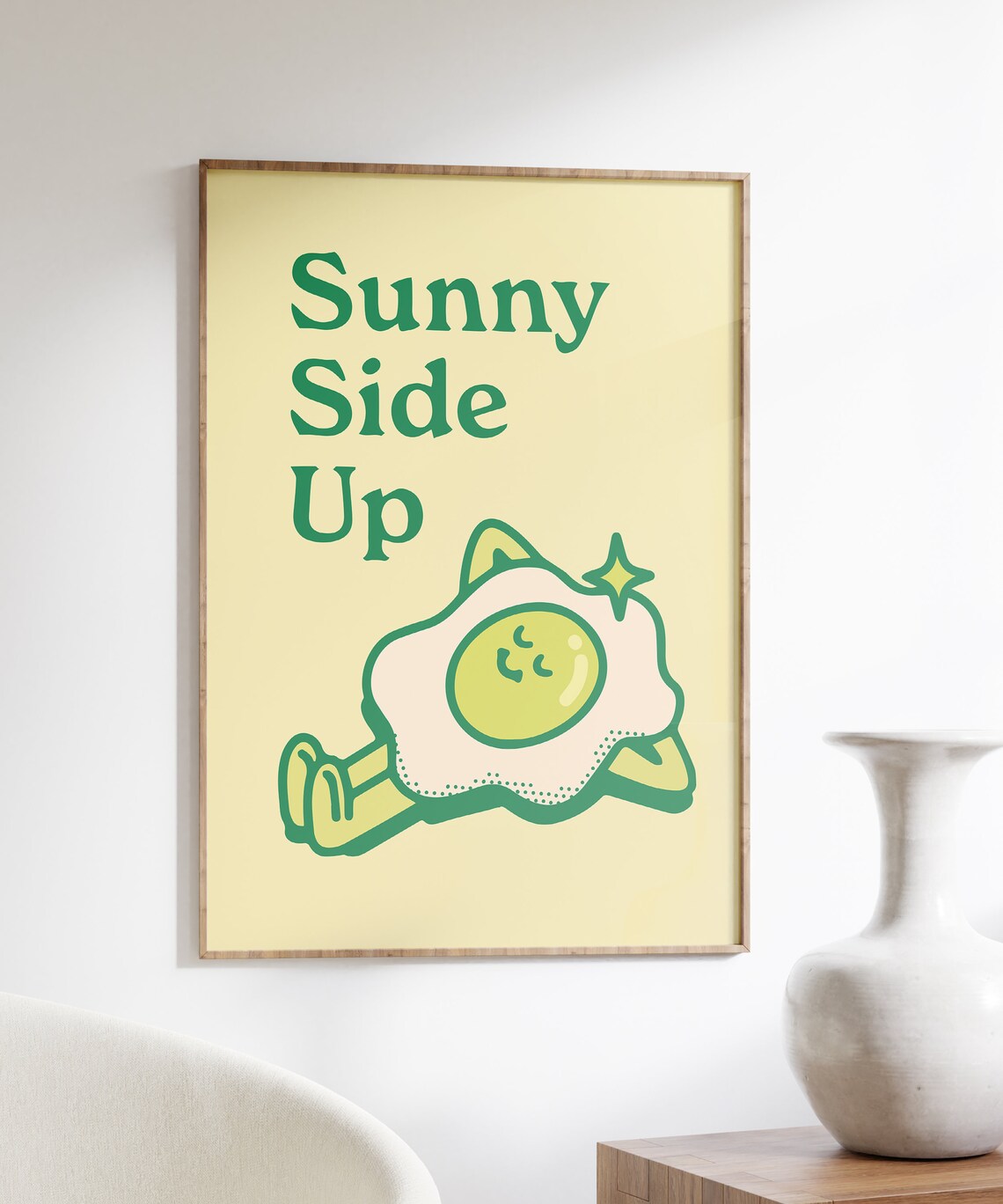 Sunny Side Up Positive Retro Quote Art Print - Image 6