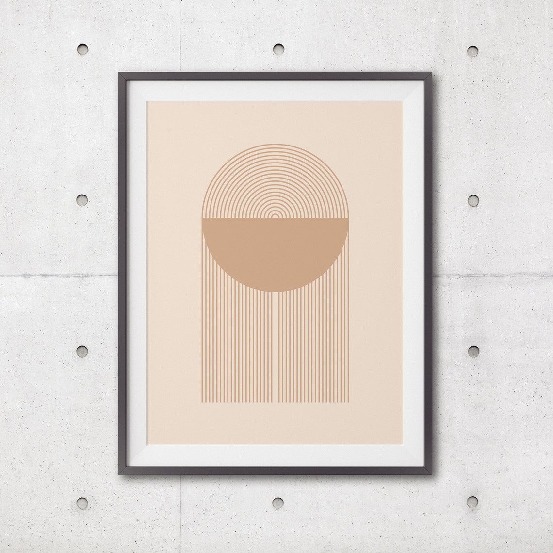 Abstract Art Print Neutral Wall Art Modern Boho Print Geometric Wall Art Boho Print Decor Minimalist Print Modern Wall Art - Image 3