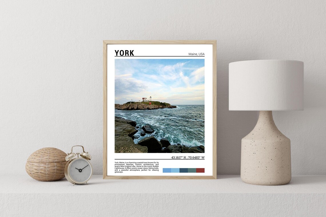 York Poster, York Maine Travel Poster Art Print - Image 2