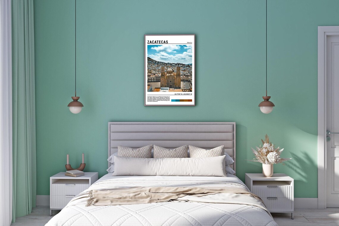 Zacatecas Mexico Travel Poster, Cultural Wall Art - Image 5