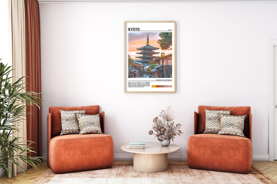 Kyoto Japan Yasaka Pagoda Sunset Old Town Street Photo Poster - Image 7