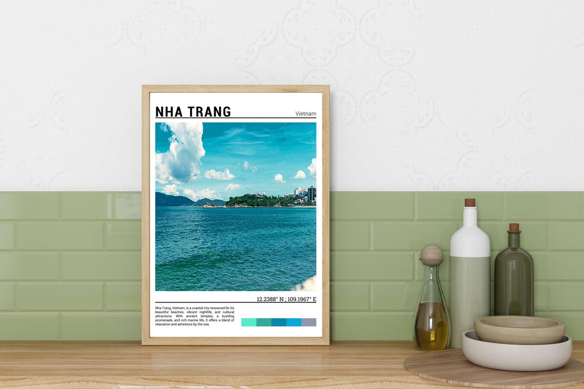 Nha Trang Print Nha Trang Poster Nha Trang Wall Art Nha Trang Travel Nha Trang Art Print Nha Trang Photo Nha Trang Vietnam - Image 3