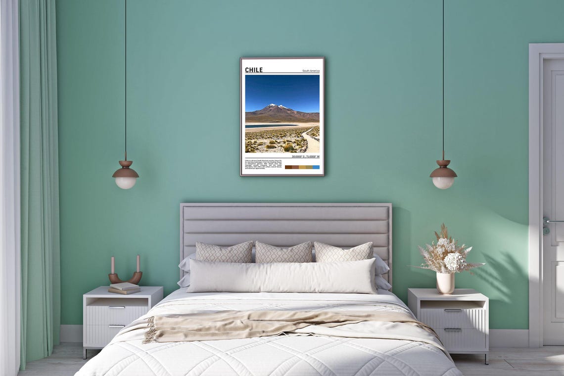Chile Print Chile Poster Chile Wall Art Chile Travel Chile Art Print Chile Photo Chile Artwork - Image 5