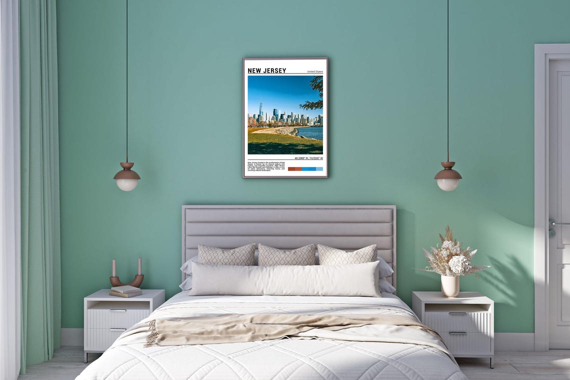 New Jersey Manhattan Skyline View Across Hudson River Photo Poster - Image 5