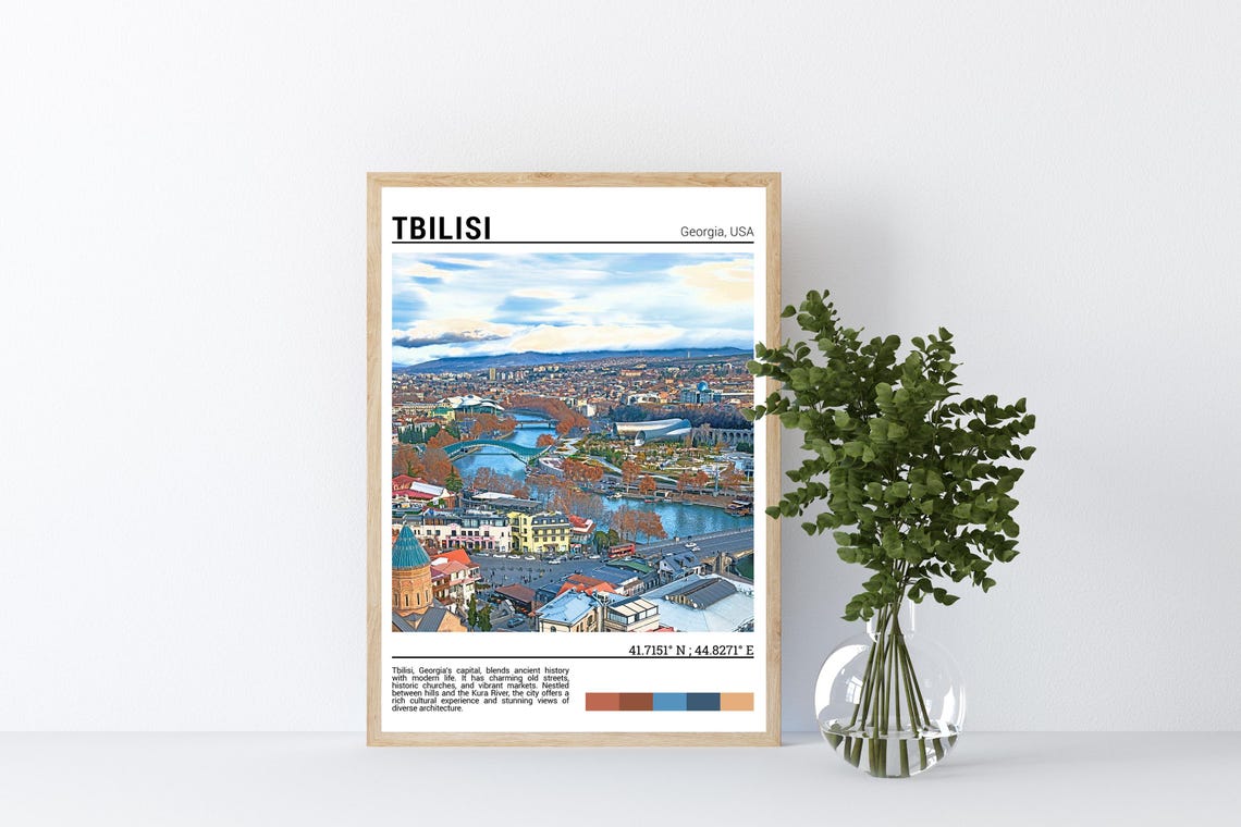 Tbilisi Wall Art Tbilisi Poster Print Tbilisi Photography Tbilisi Photo Tbilisi Decor Tbilisi Poster Georgia Usa - Image 4