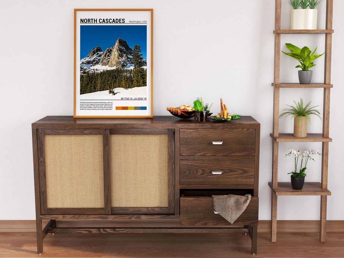 North Cascades Print North Cascades Poster North Cascades Wall Art North Cascades Travel North Cascades Art Print Washington Usa - Image 6