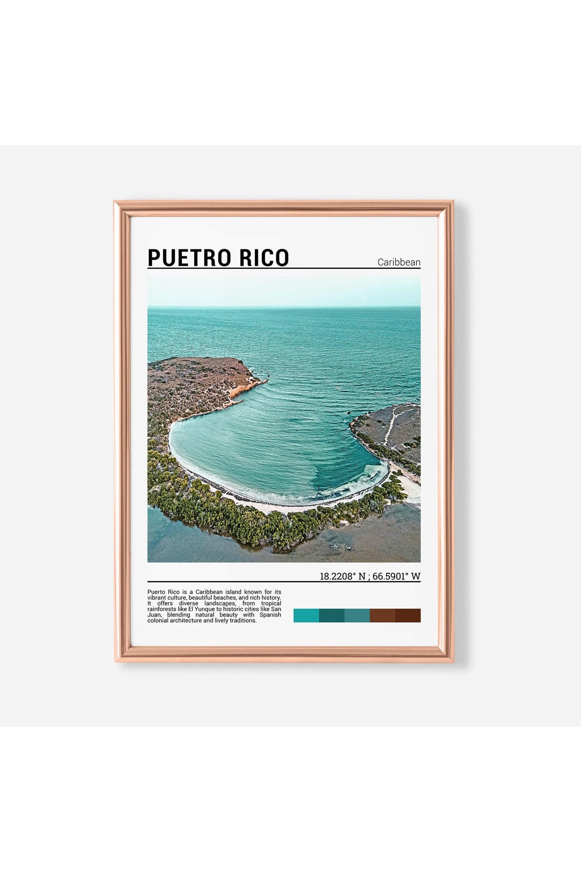 Puerto Rico Print Puerto Rico Poster Puerto Rico Travel Poster Puerto Rico Print Puerto Rico Travel Gift