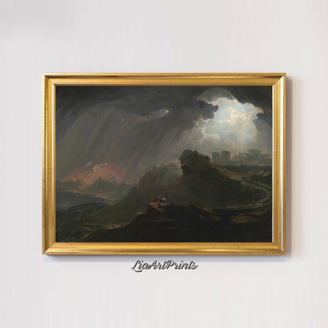 Joshua Commanding The Sun To Stand Still, Epic Landscape - Image 3