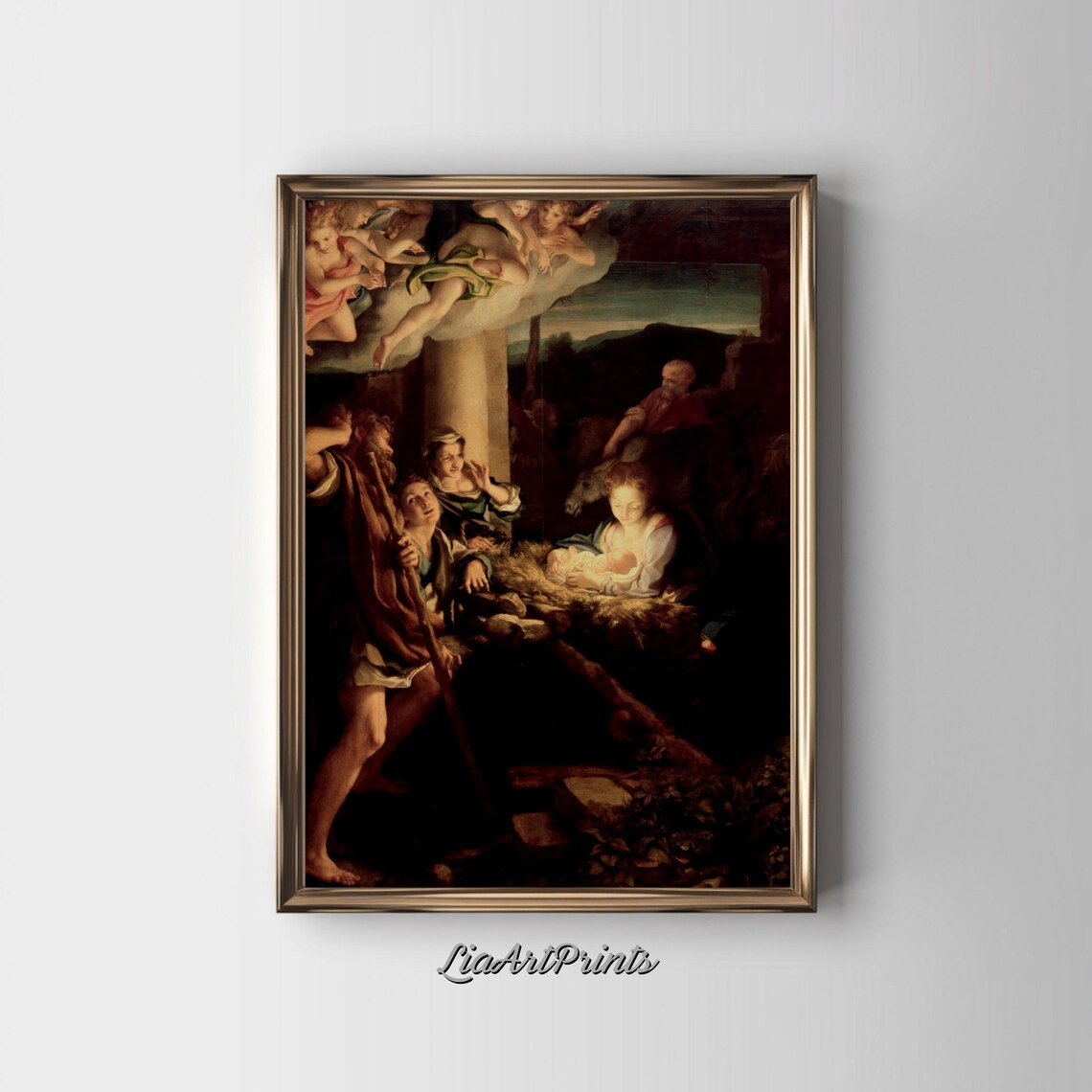 Nativity Scene, Renaissance Inspired Christmas Decor - Image 2